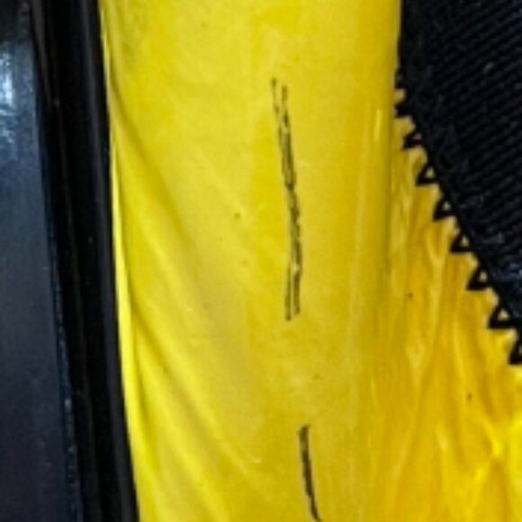 Chanel Yellow & Black Cap Toe Ballet Flats - Picture 6 of 7